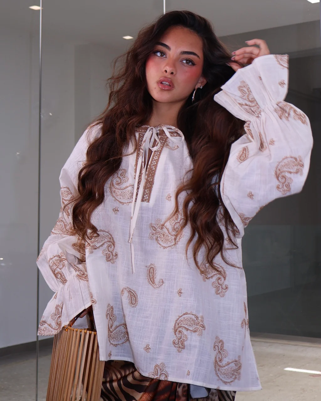 CAMICIA GRECIA BEIGE - Image 2