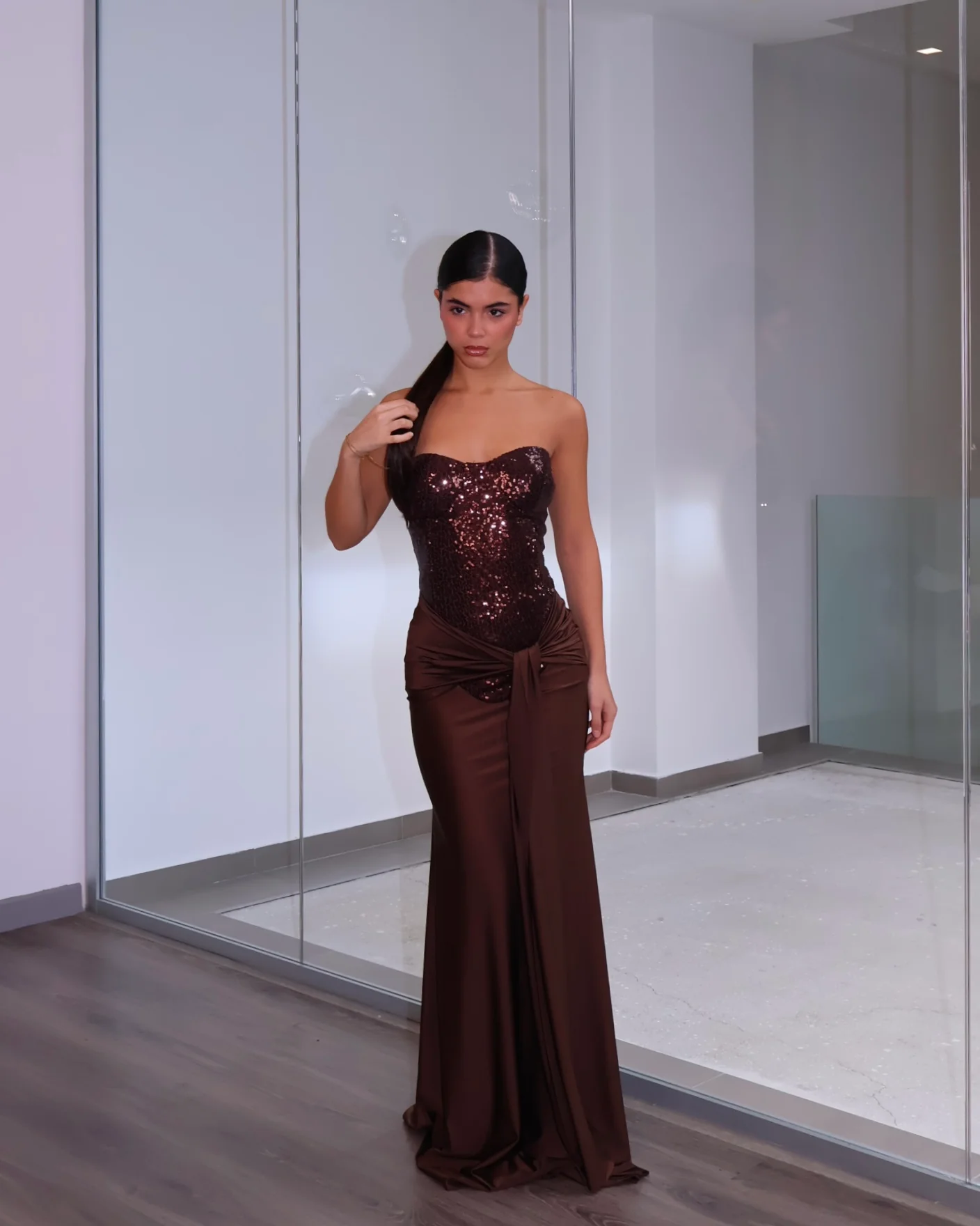 DRESS MYSTIC MARRONE - Image 2