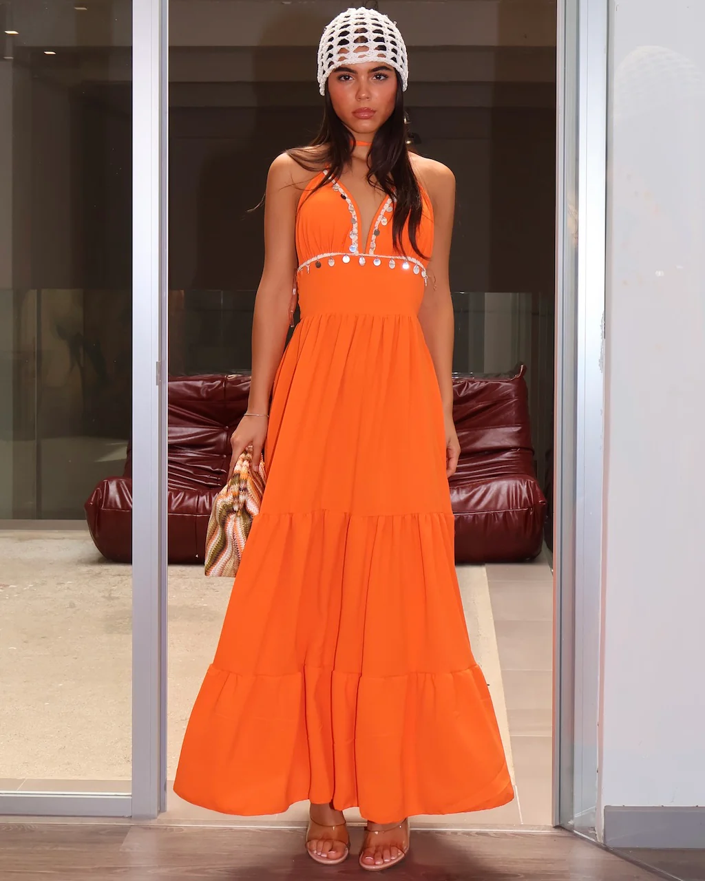DRESS NAXOS ARANCIONE
