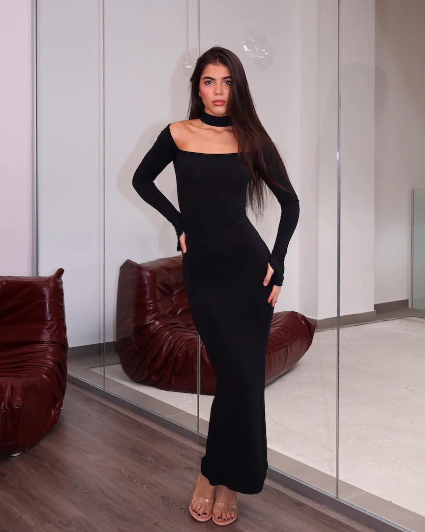 DRESS VEORA NERO