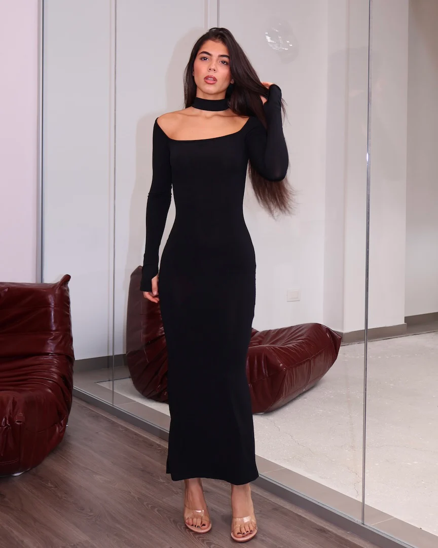 DRESS VEORA NERO - Image 4