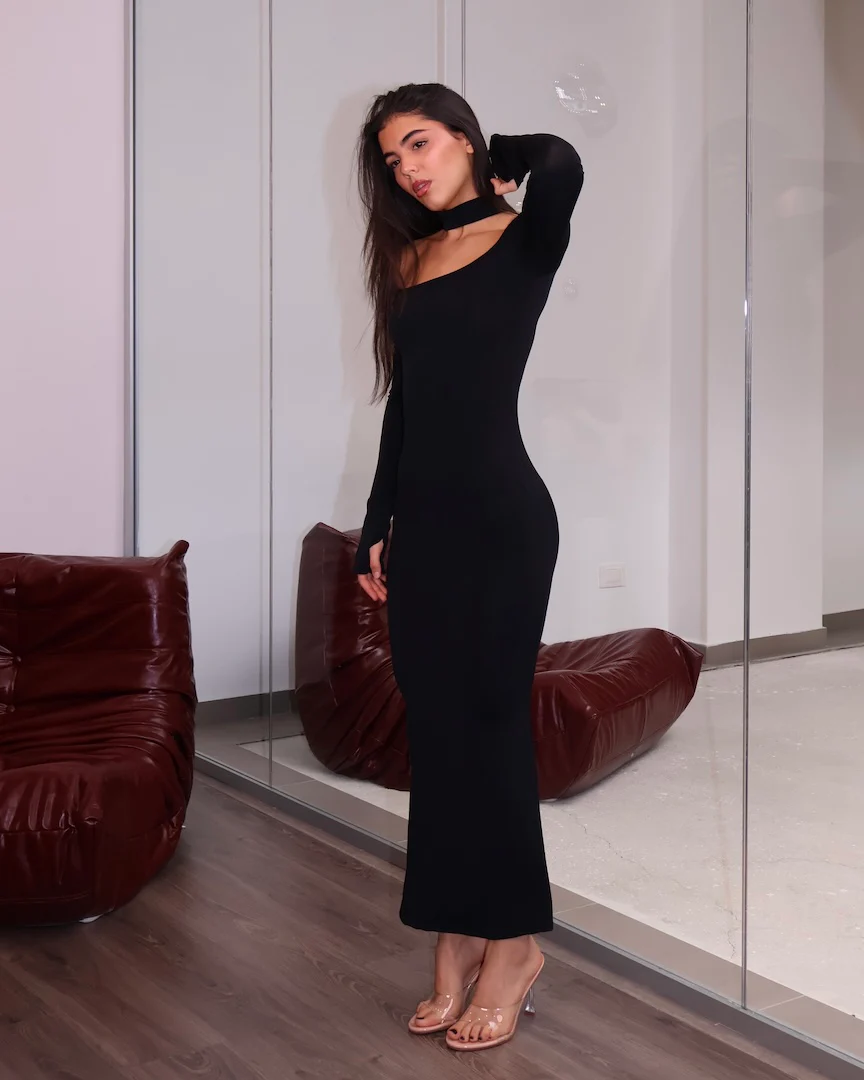 DRESS VEORA NERO - Image 7