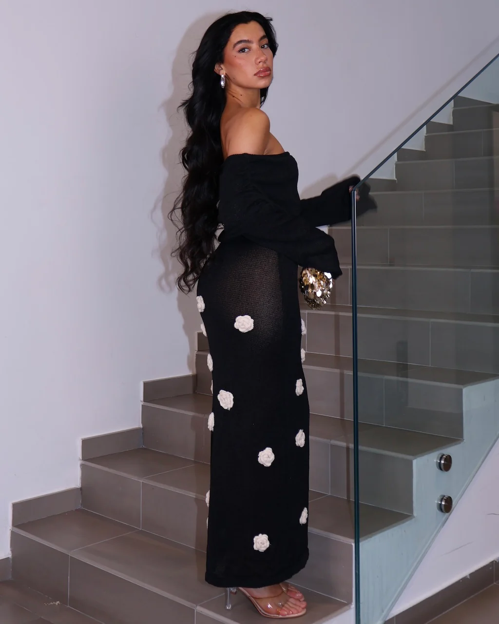 DRESS WHITE PEONY NERO - Image 3