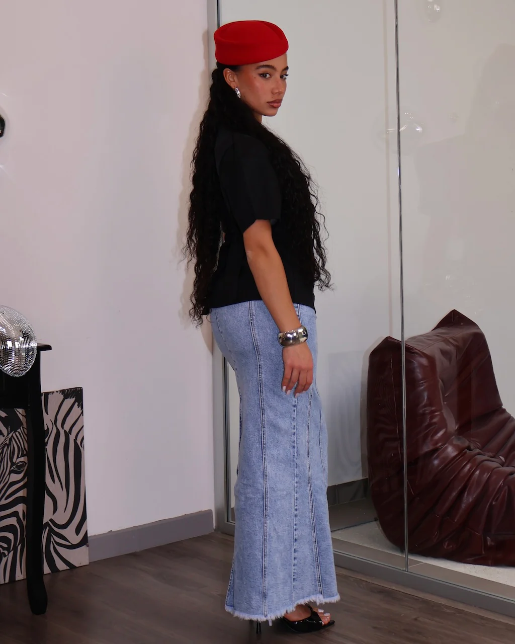 GONNA LONGUETTE DENIM - Image 2