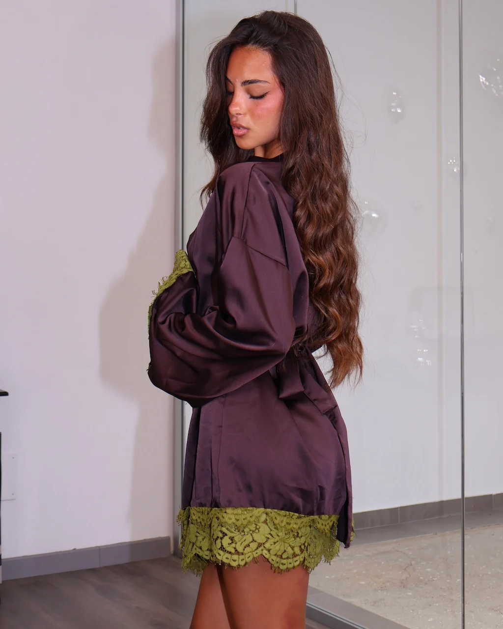 KIMONO MIX MARRONE - Image 3