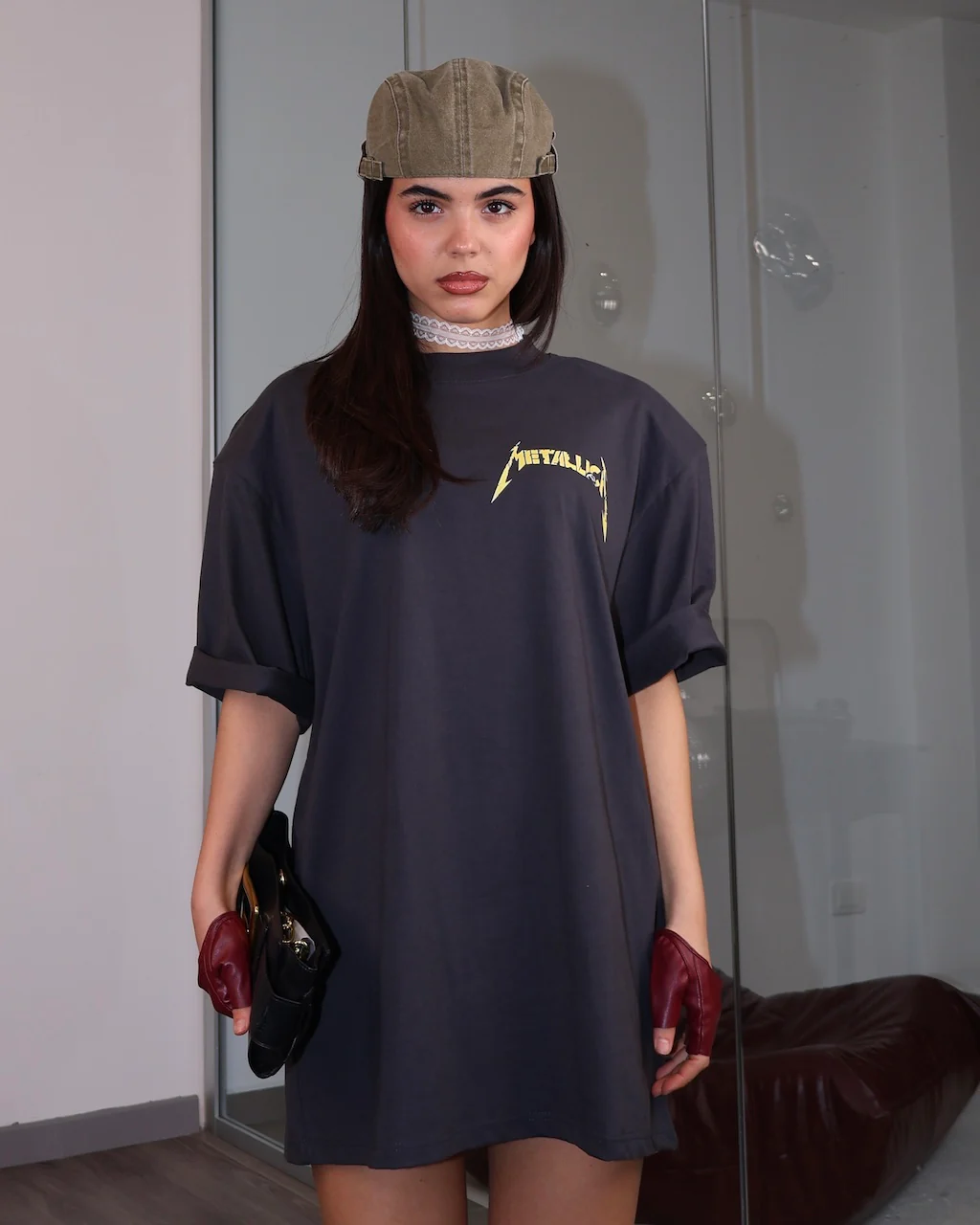 MAGLIA METALLIC NERA - Image 6