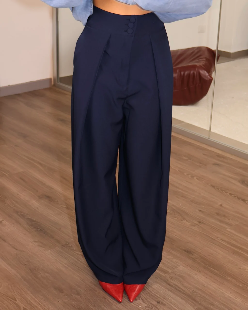 PANTALONE HIGH WAIST BLU - Image 6