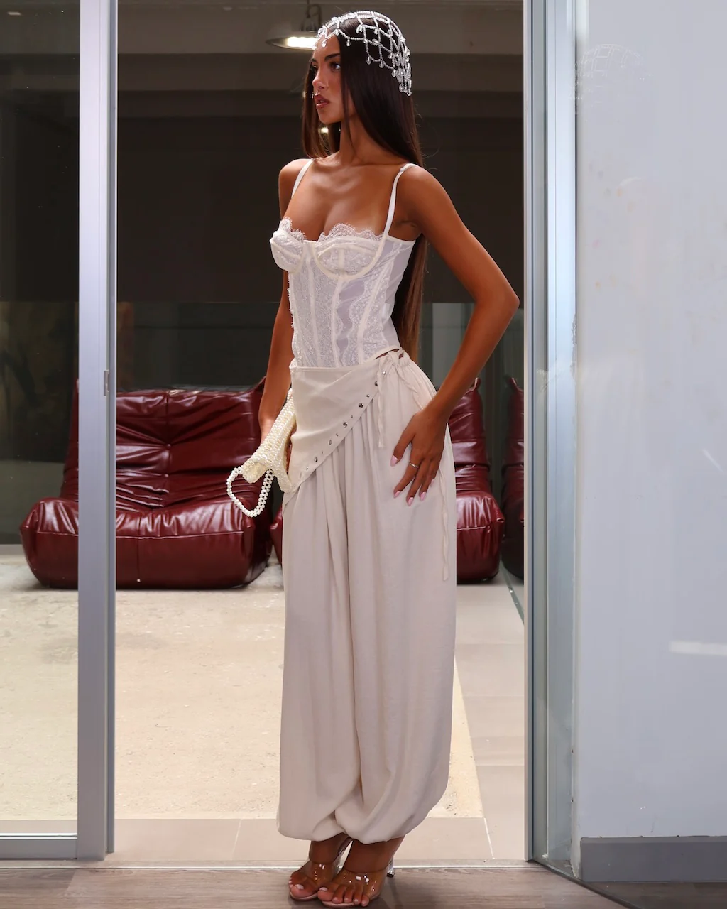 TROUSER BOHEMIEN BEIGE - Image 3